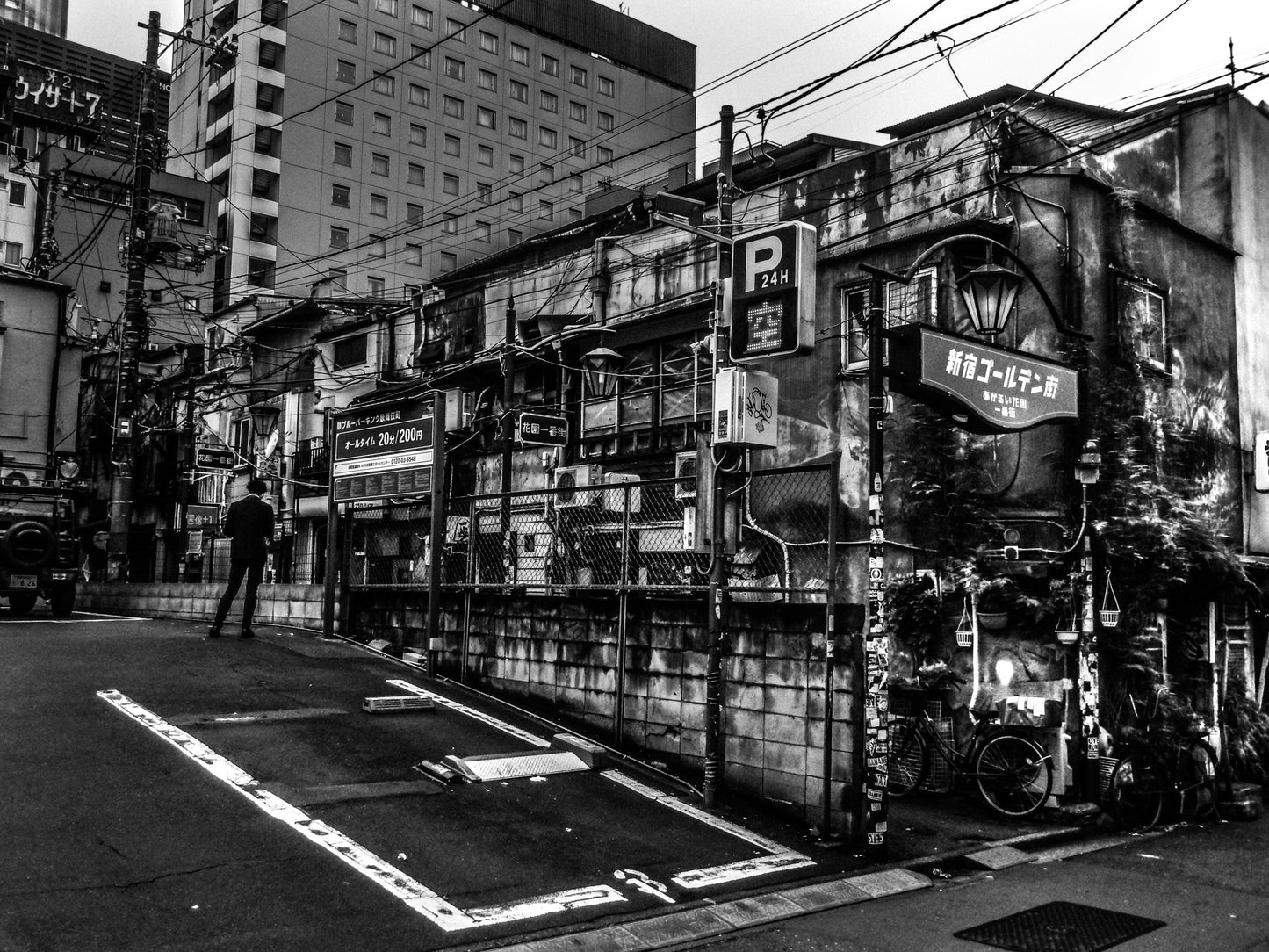 Man Standing in Golden Gai